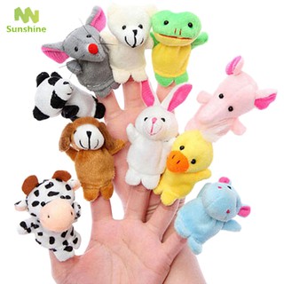 Bộ đồ chơi rối dành cho ngón tay in thú muôn loài đáng yêu (10 con)