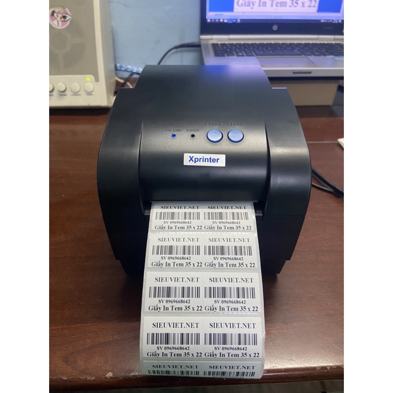 Giấy In Tem Mã Vạch 35 x 22 Tem Thời Trang Hai Hàng 72 x 22