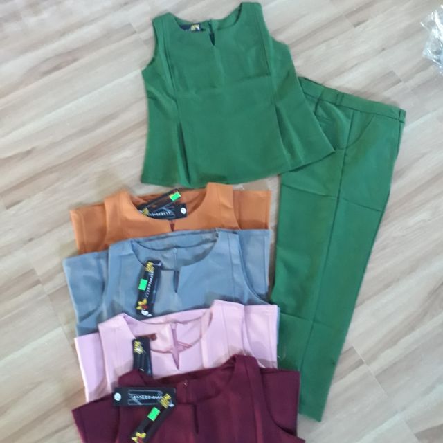 Combo 2bộ kaki cao cấp from công sở chuẩn hàng shop