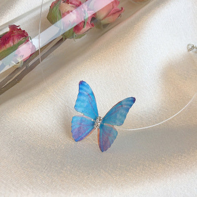 Vòng Cổ Choker Trong Suốt Đính Cánh Bướm Độc Đáo X2092502