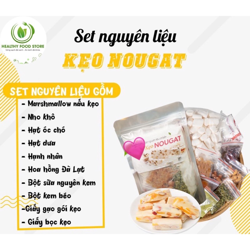 sét làm kẹo hạnh phúc Nougat 400g spring