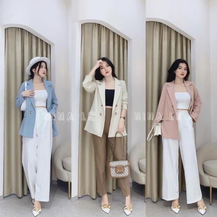 Áo blazer,áo vest nữ ❤️𝑯𝒐𝒕𝒕𝒓𝒆𝒏𝒅❤️ trẻ trung năng động sang trọng. mặc được trong mọi thời tiết ở Việt Nam! V210