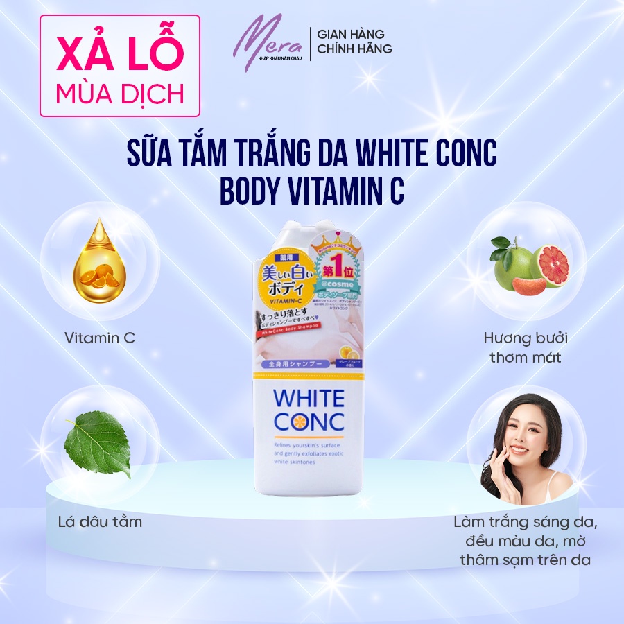 Sữa tắm trắng da  White Conc Body Vitamin C