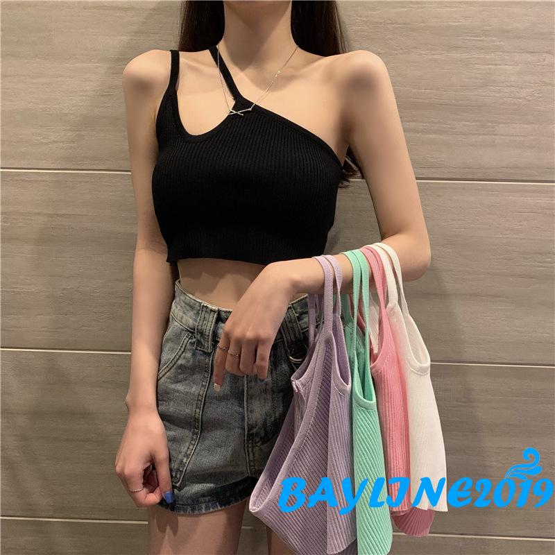 Áo Lửng Không Tay Thời Trang Quyến Rũ Cho Nữ