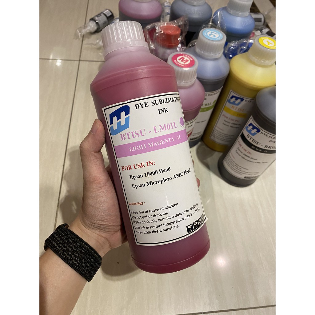 Bộ Mực Chuyển Nhiệt Ep.son 6 màu | 1 lít | Hoàng Minh Office