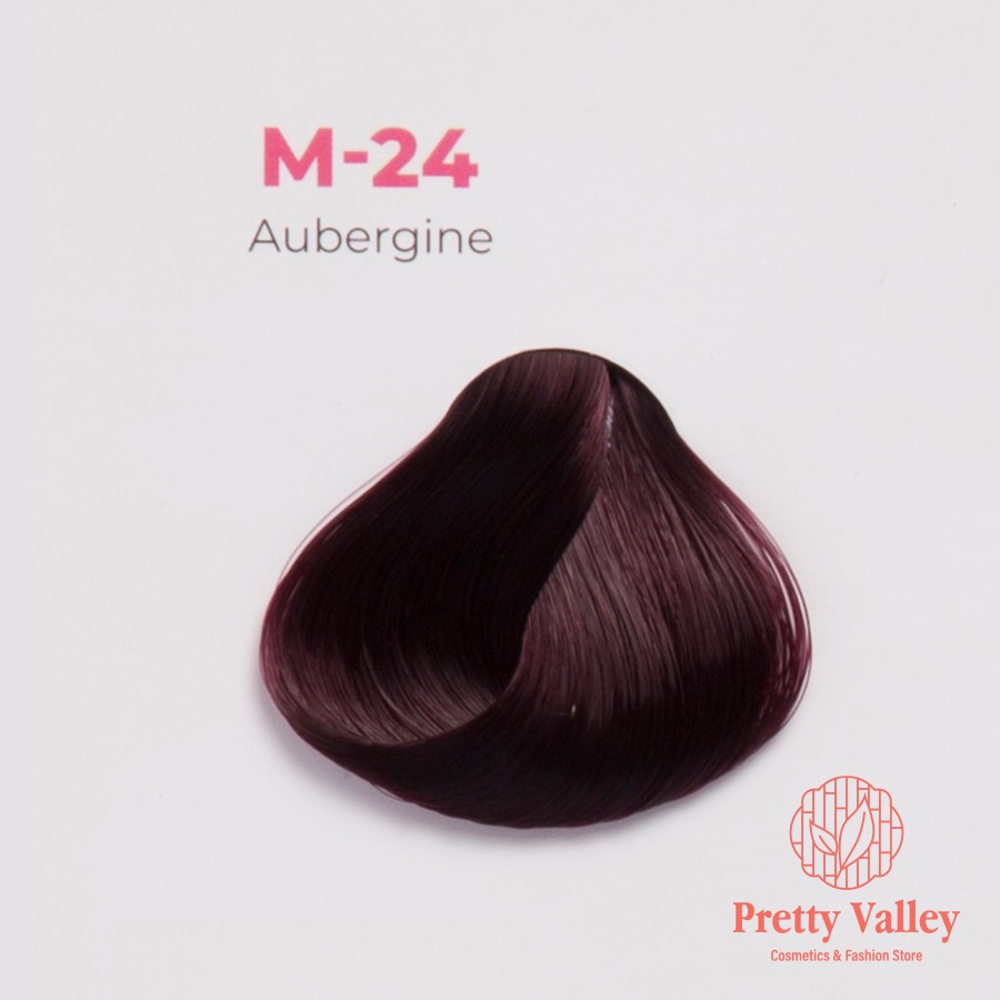Kem nhuộm tóc màu tím cà MOLOKAI, kem nhuộm tóc siêu dưỡng chứa collagen tảo biển - Pretty Valley Store