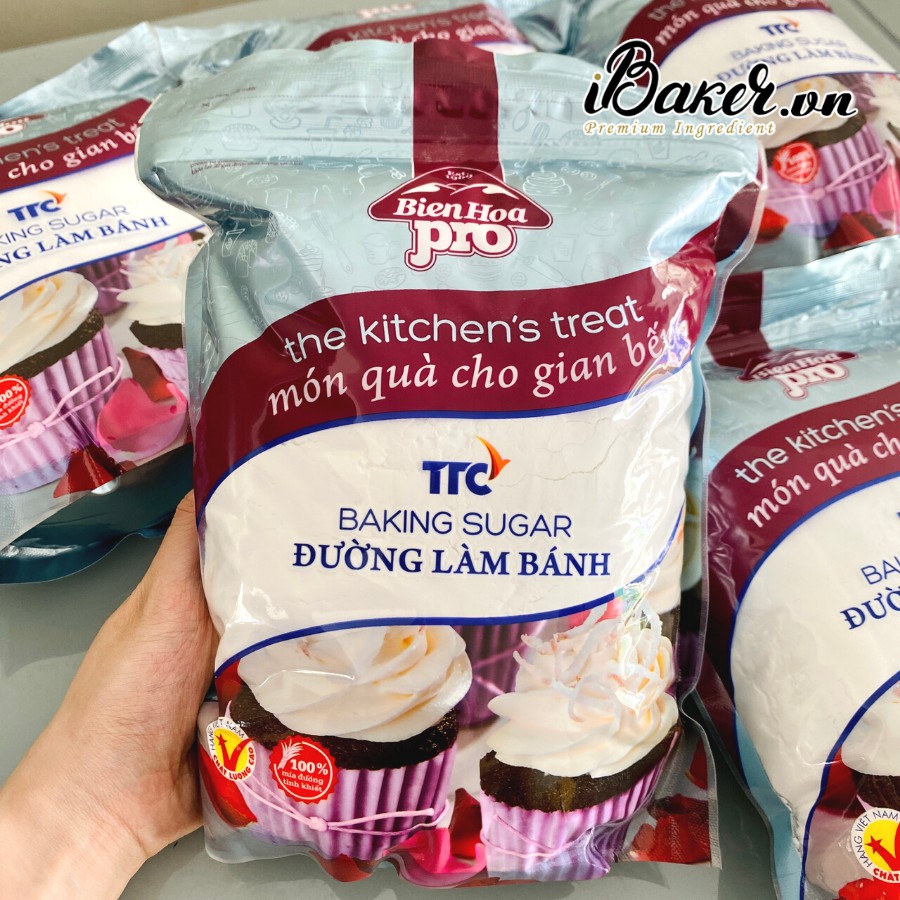 [Rẻ Vô Địch] 1kg Đường xay/ đường bột mịn/ đường làm bánh Biên Hòa