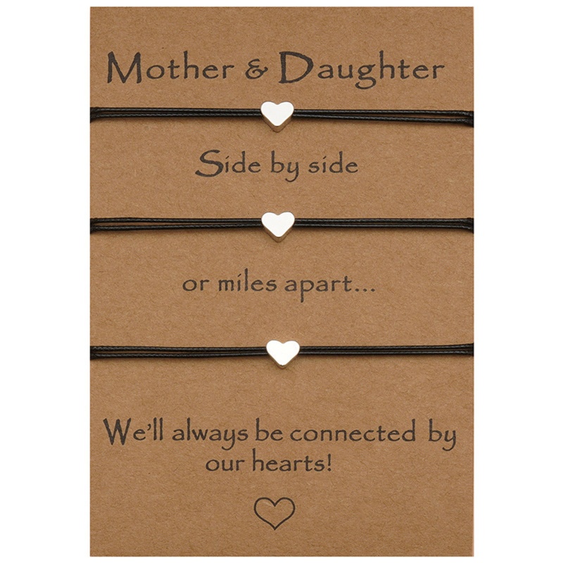 Set 2 / 3 Vòng Tay Mặt Trái Tim Cá Tính