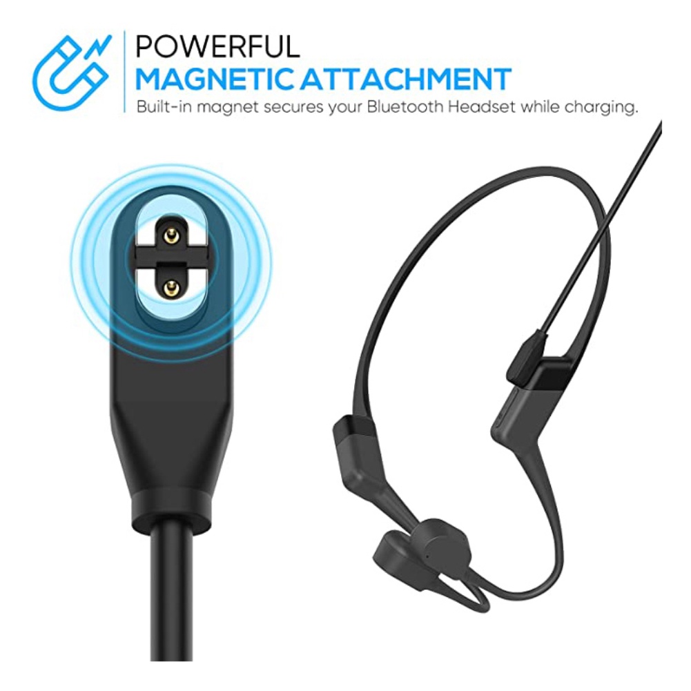 Cho AfterShokz Aeropex AS800 Sạc dòng dữ liệu dây cáp dữ liệu Xương dẫn không dây Bluetooth sạc tai nghe *