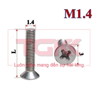 Bulong đầu bằng inox 304 M1.4 (Túi 20)