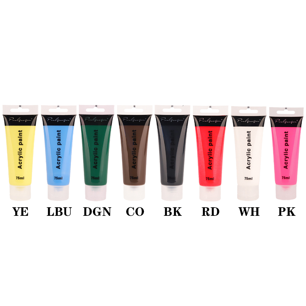 Ống Acrylic 75ml 12 Màu Vẽ Tranh