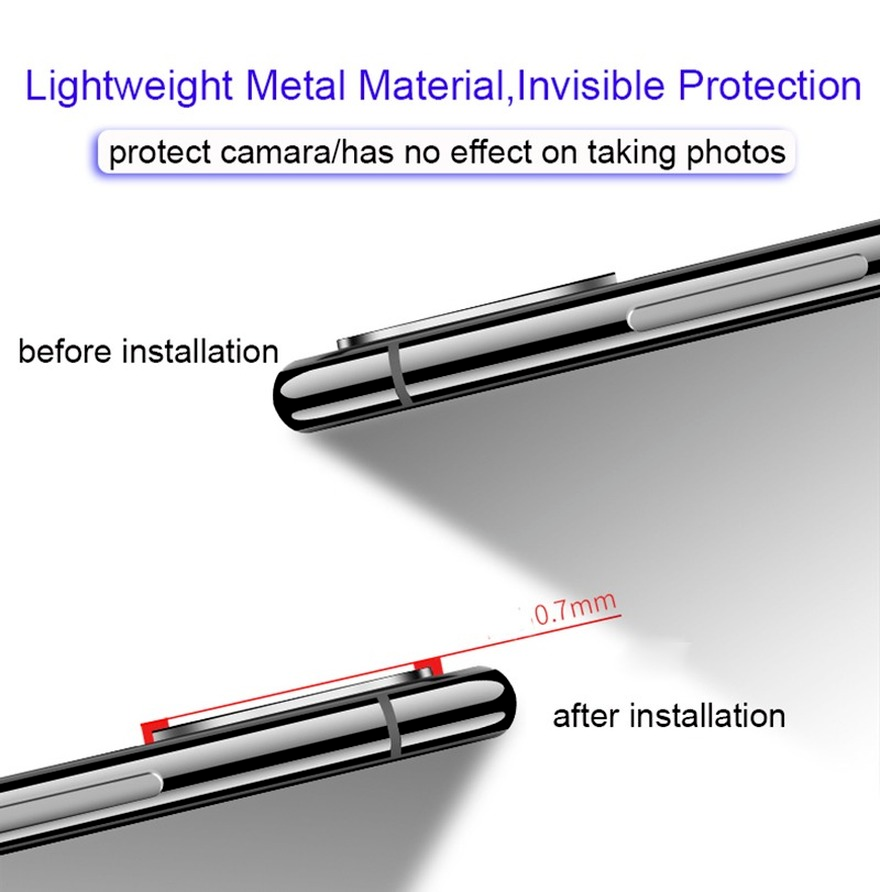 Nắp gắn camera điện thoại kính cường lực thích hợp cho iPhone 12 11 Pro Max