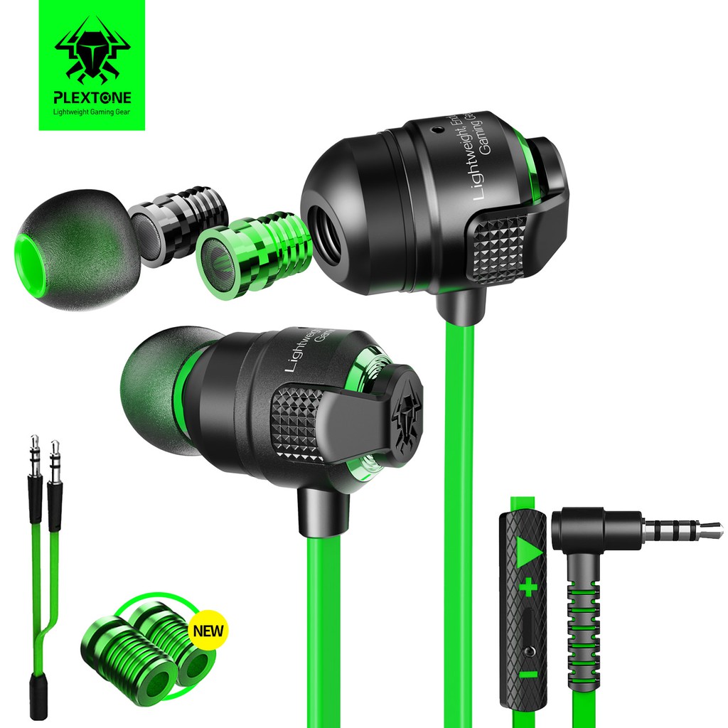 Tai nghe chơi game Plextone G23 có micro và nút bấm điều chỉnh âm lượng chất lượng cao