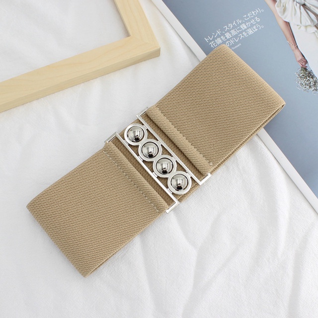 Thắt Lưng Nữ Bản Rộng Co Giãn Thiết Kế Đơn Giản Thời Trang Xu Hướng Trẻ Trung