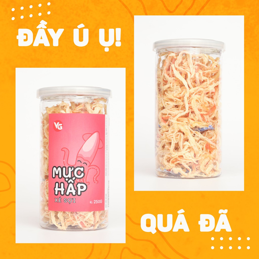 Mực hấp nước dừa hộp 250g loại 1/ Đặc sản mực hấp xé sợi thơm nguyên vị dai không bột, ăn vặt Hà Nội | BigBuy360 - bigbuy360.vn