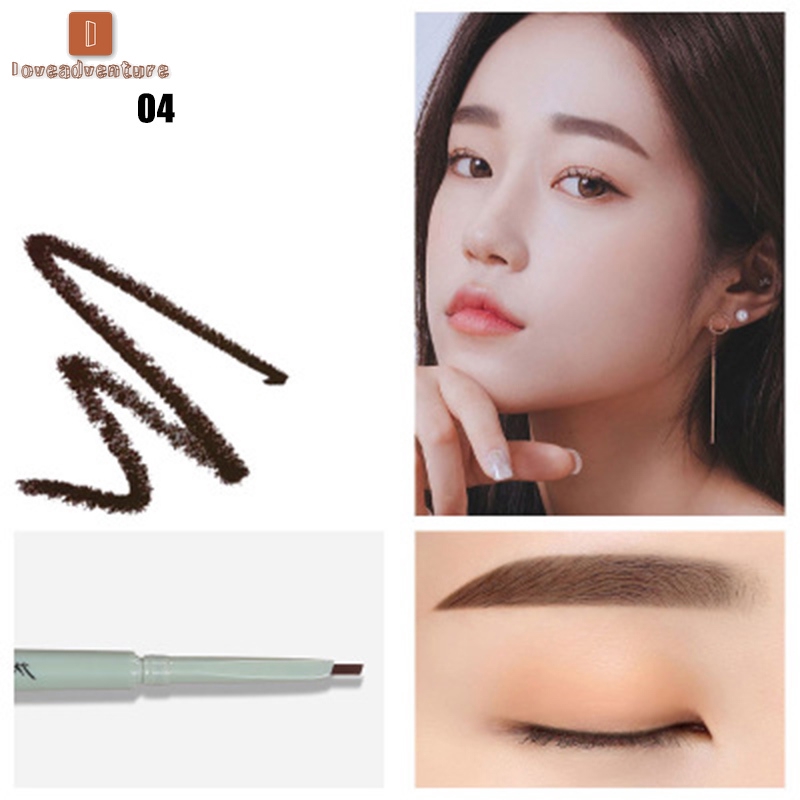 LV△ Double-end Eyebrow Pencil Waterproof Long Lasting No Fading Eyebrow Pen Brush Cosmetics | BigBuy360 - bigbuy360.vn