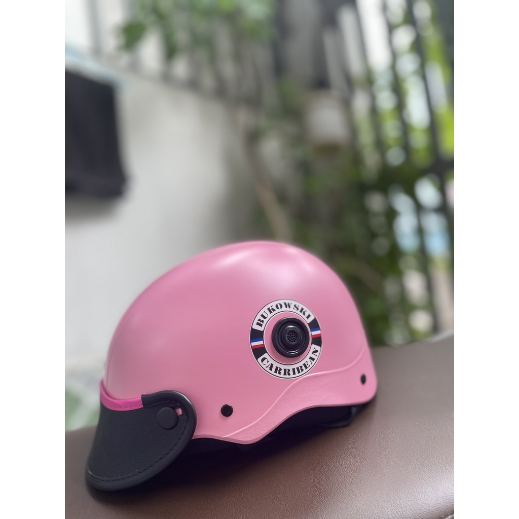 NÓN BẢO HIỂM MẪU MỚI CÓ IN TEM TRÒN CÁCH ĐIỆU