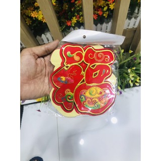 DECAL CHỮ PHÚC nhũ kim tuyến cách điệu, nhiều thiết kế đẹp - VPP Halu