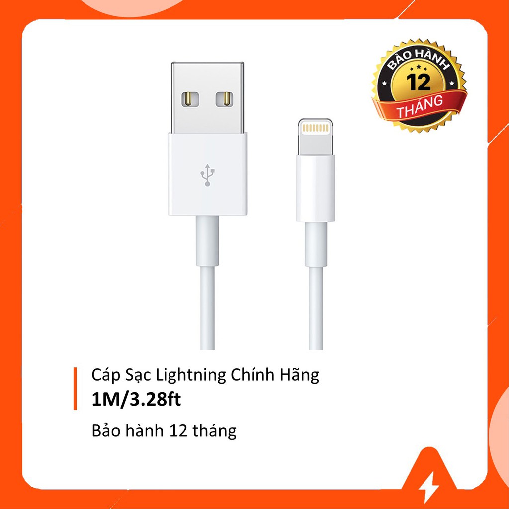 Cáp Sạc iphone lightning 2 mét Chính Hãng Fullbox