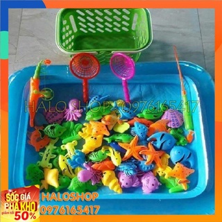 Bộ đồ chơi câu cá 25 món kèm bể phao cho bé