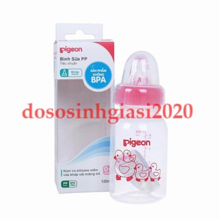 Bình sữa Pigeon PP 120ML và 240ml(cổ viền màu)