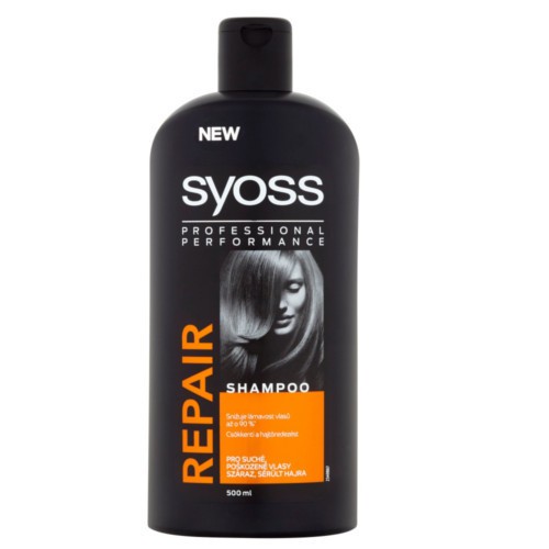 DẦU GỘI PHỤC HỒI SYOSS PROFESSIONAL REPAIR CHO TÓC KHÔ HƯ TỔN, 500 ML