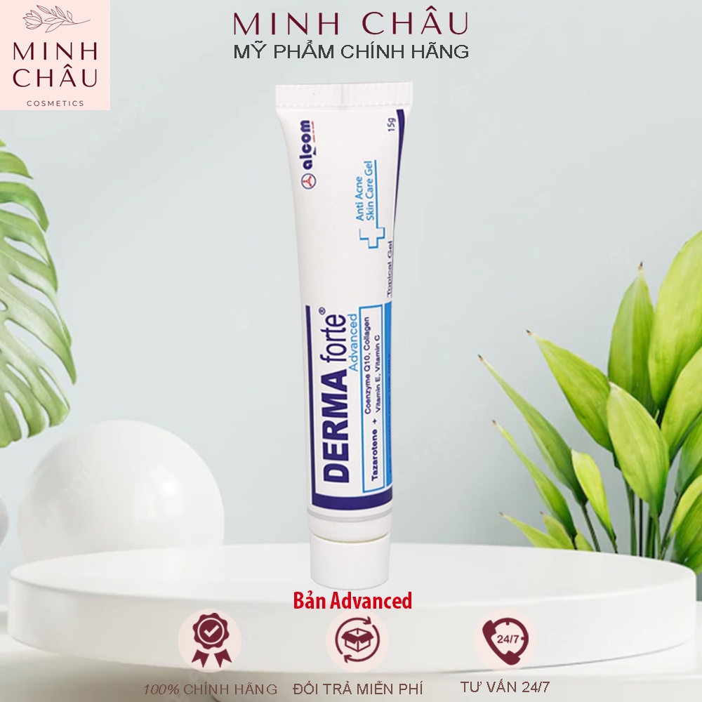 Derma Forte Gel 15g Kem Giảm Mụn Trứng Cá, Ngừa Thâm, Mờ Sẹo, Dưỡng Da