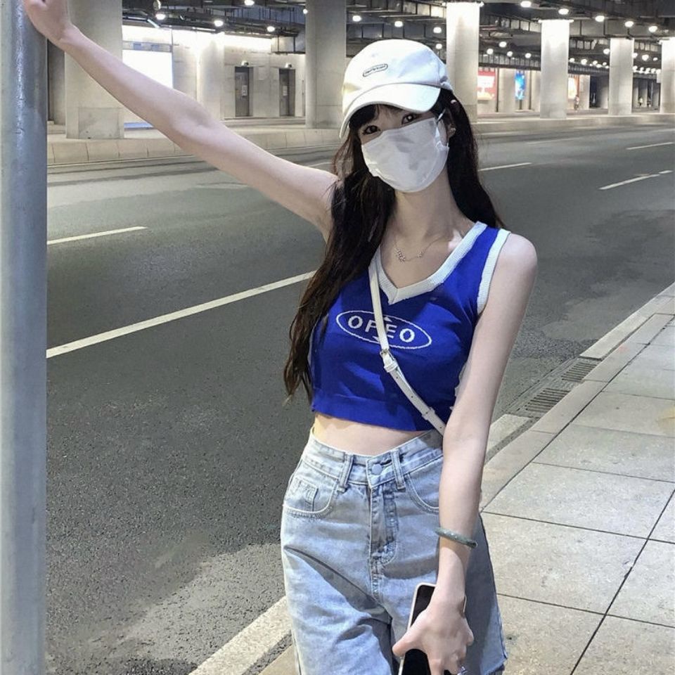 Áo Hai Dây Dáng Ngắn Ngọt Ngào Phong Cách retro Mỹ Cho Nữ áo yếm JL-MX-04