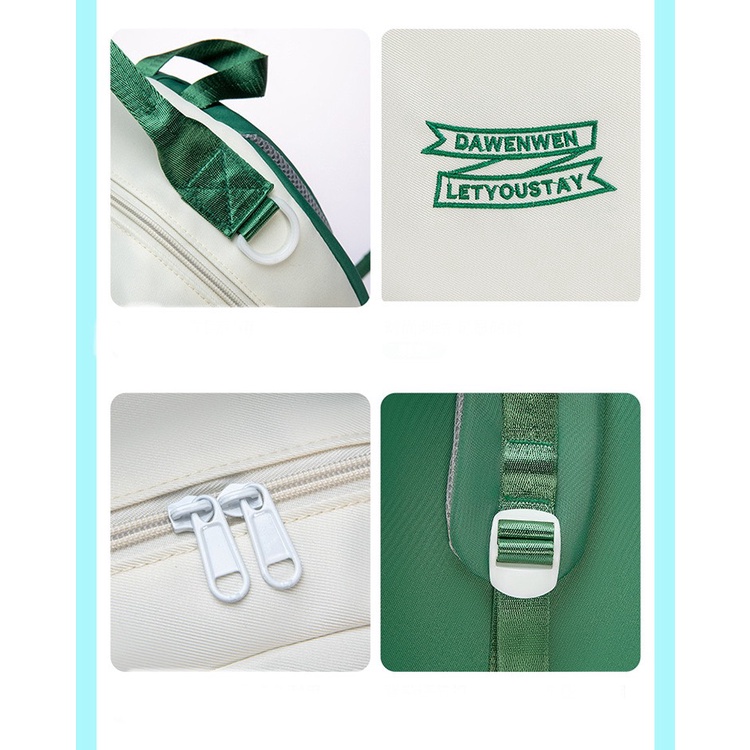 Balo DL1 túi hộp móc hoa