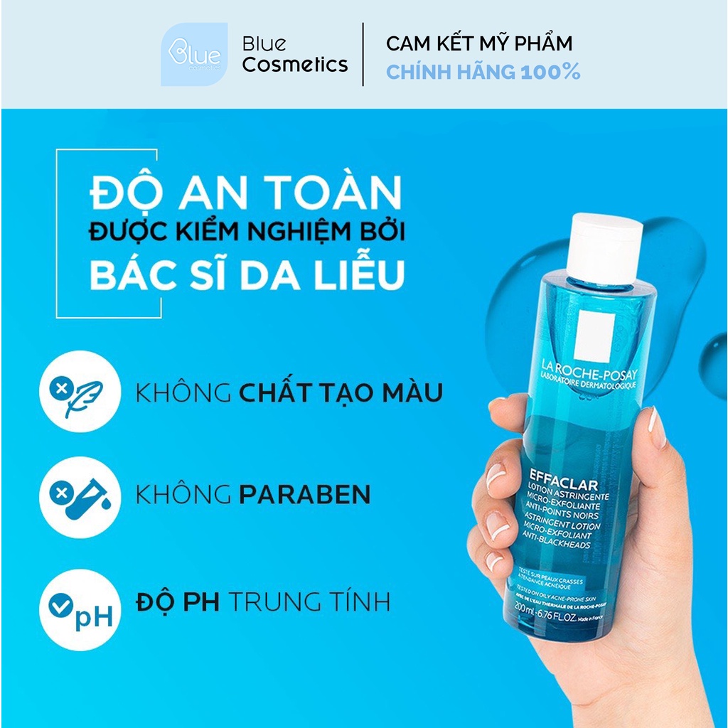 Nước cân bằng giàu khoáng dành cho da dầu mụn La Roche Posay 200ml
