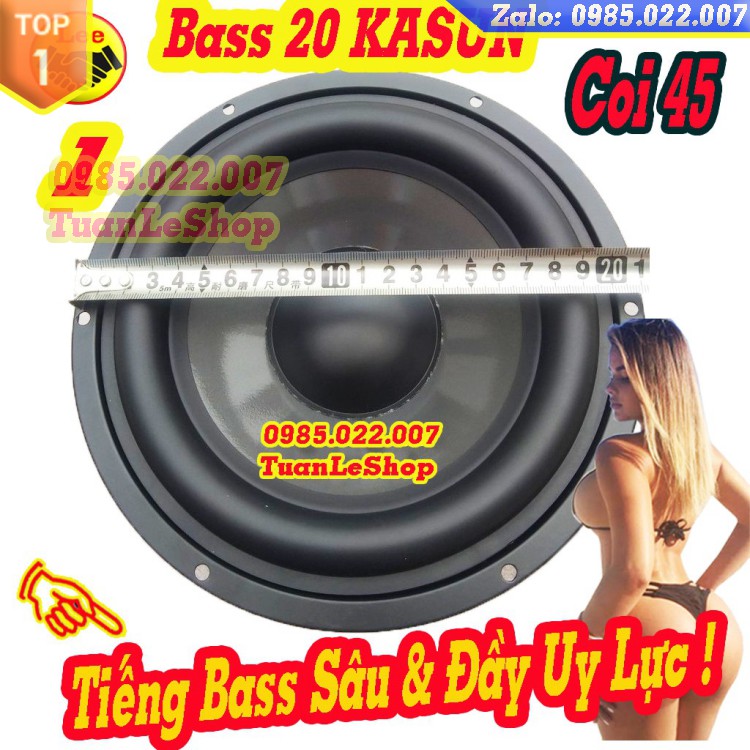 LOA BASS 2 TẤC KASUN CHÍNH HÃNG KH8400 - LOA BASS RỜI - GIÁ 1 CHIẾC LOA BASS 20