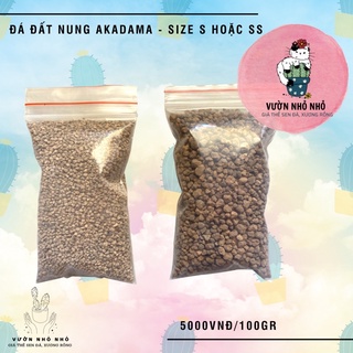 100gr Đá Akadama Nhật Bản loại cứng size S và SS dùng để rải mặt chậu, trồng sen đá, xương rồng, lithops