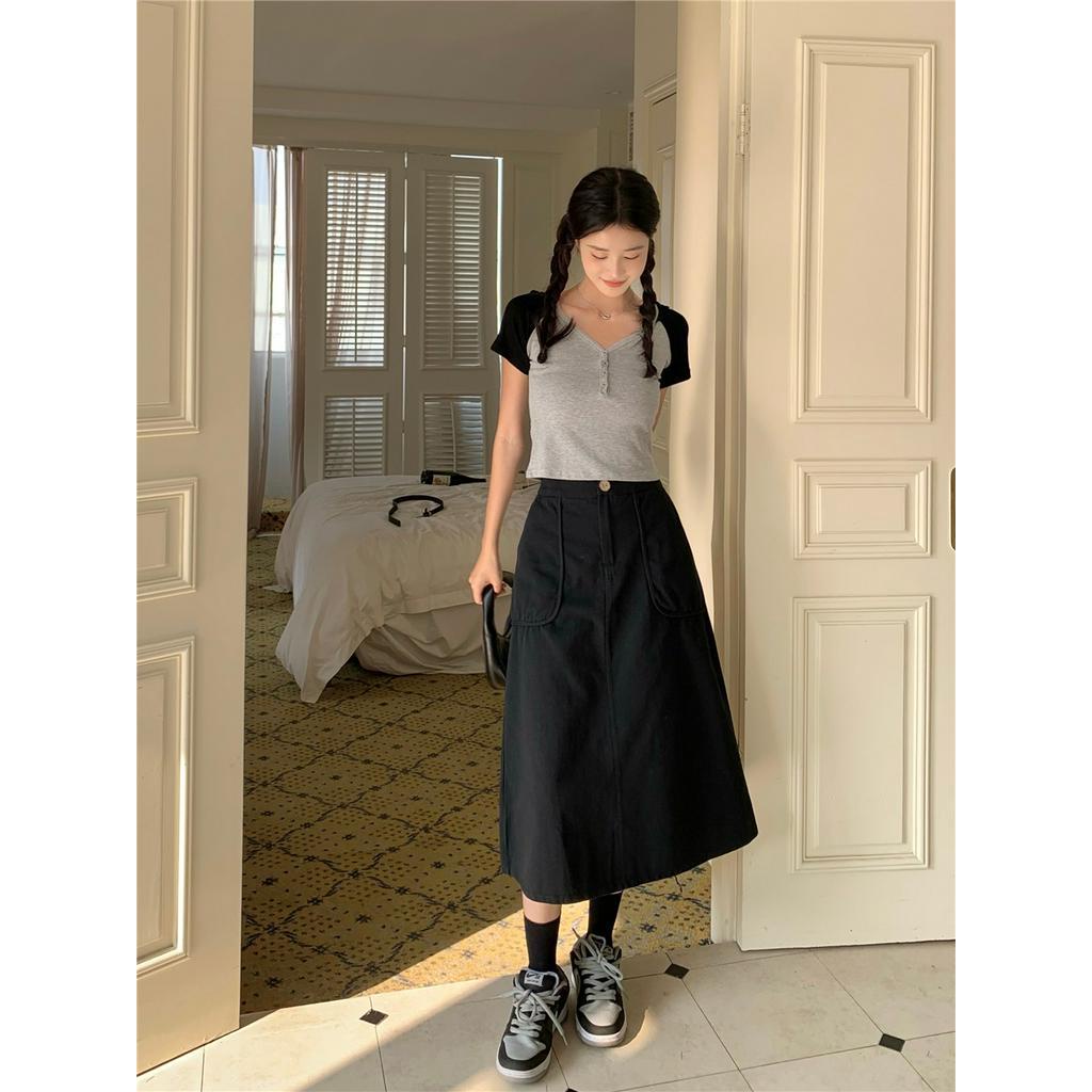 Chân Váy Dài Lưng Cao Phong Cách Thời Trang Mới 65427