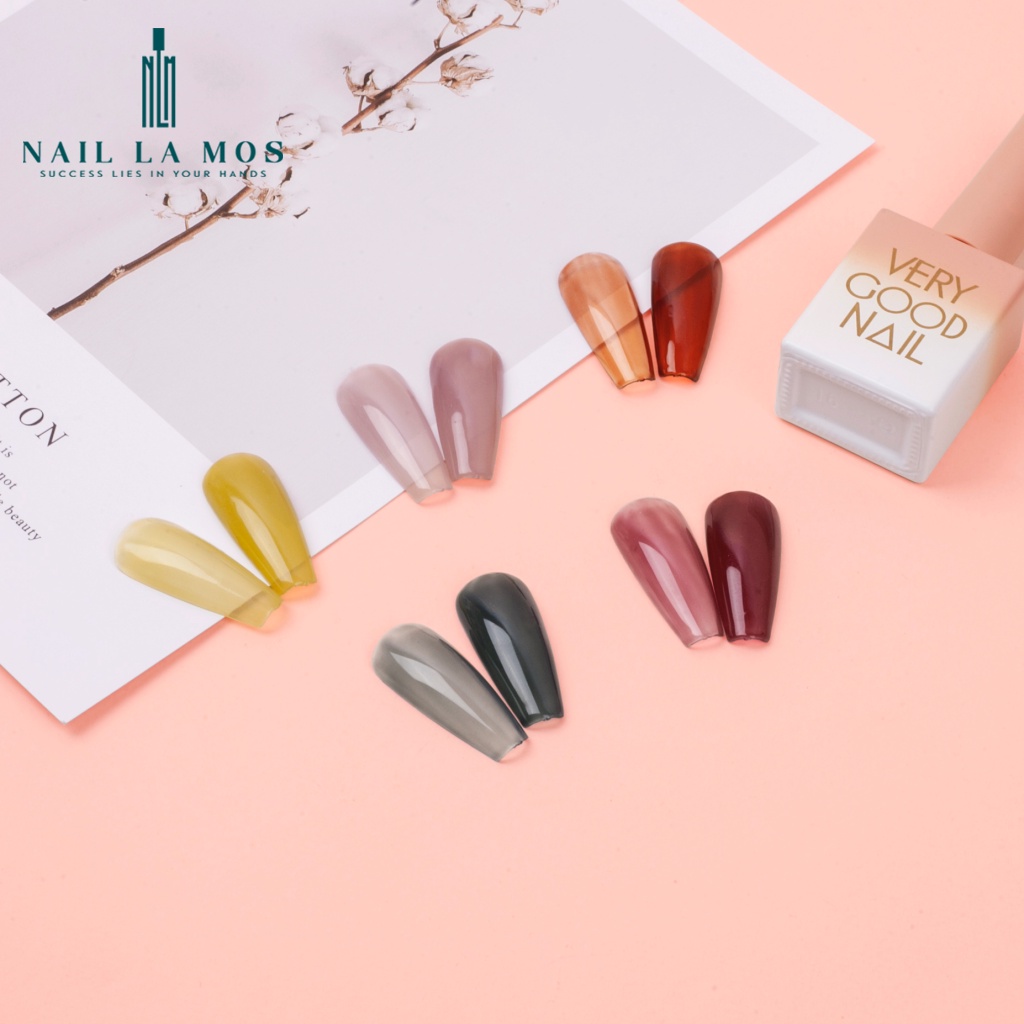 Set sơn thạch Very Good Nail 18 màu - Bộ sơn gel thạch trong suốt màu xinh phong cách Hàn Quốc (tặng kèm bảng màu mica)