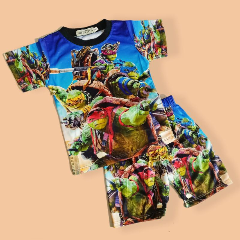 (8-32kg) Bộ thun lạnh 3d thái bé trai