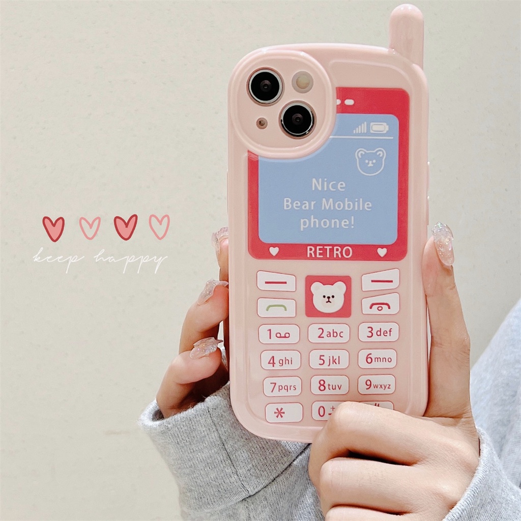 Ốp Điện Thoại TPU Mềm Chống Sốc Chống Trầy Xước Hình Điện Thoại Nokia Cổ Điển Cho IPhone 14 13 12 11 Pro Max XS XR 7 / 8 Plus
