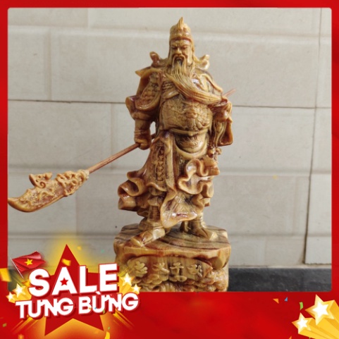 Tượng quan công gỗ huyết long