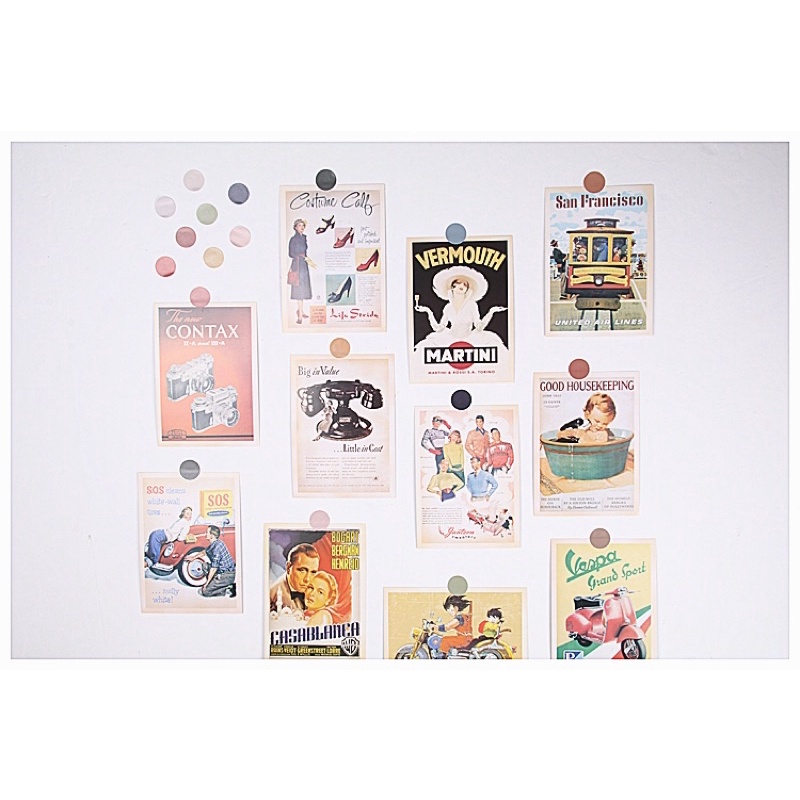 Sticker dán Nhãn dán tròn họa tiết ST031