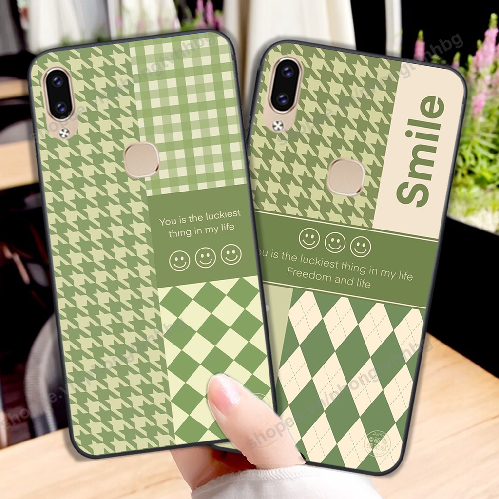 Ốp lưng Vivo V9 / V9 Youth in mẫu gấu thể thao , smile mặt cười cực cute