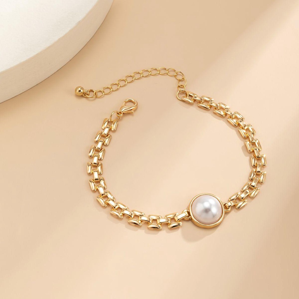 AROMA Vòng Cổ Choker Đính Ngọc Trai Phong Cách Baroque Hàn Quốc Dành Cho Nữ