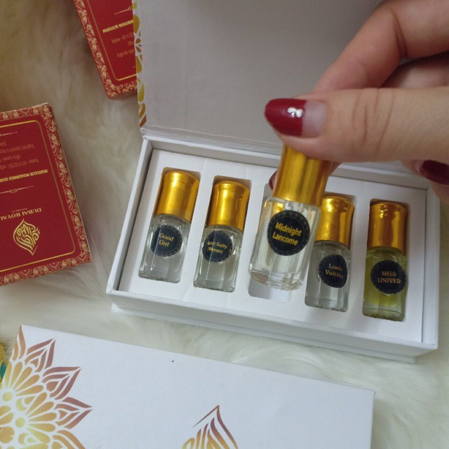 Combo 10 set thử Test lăn Tinh dầu nước hoa Dubai hàng chuẩn