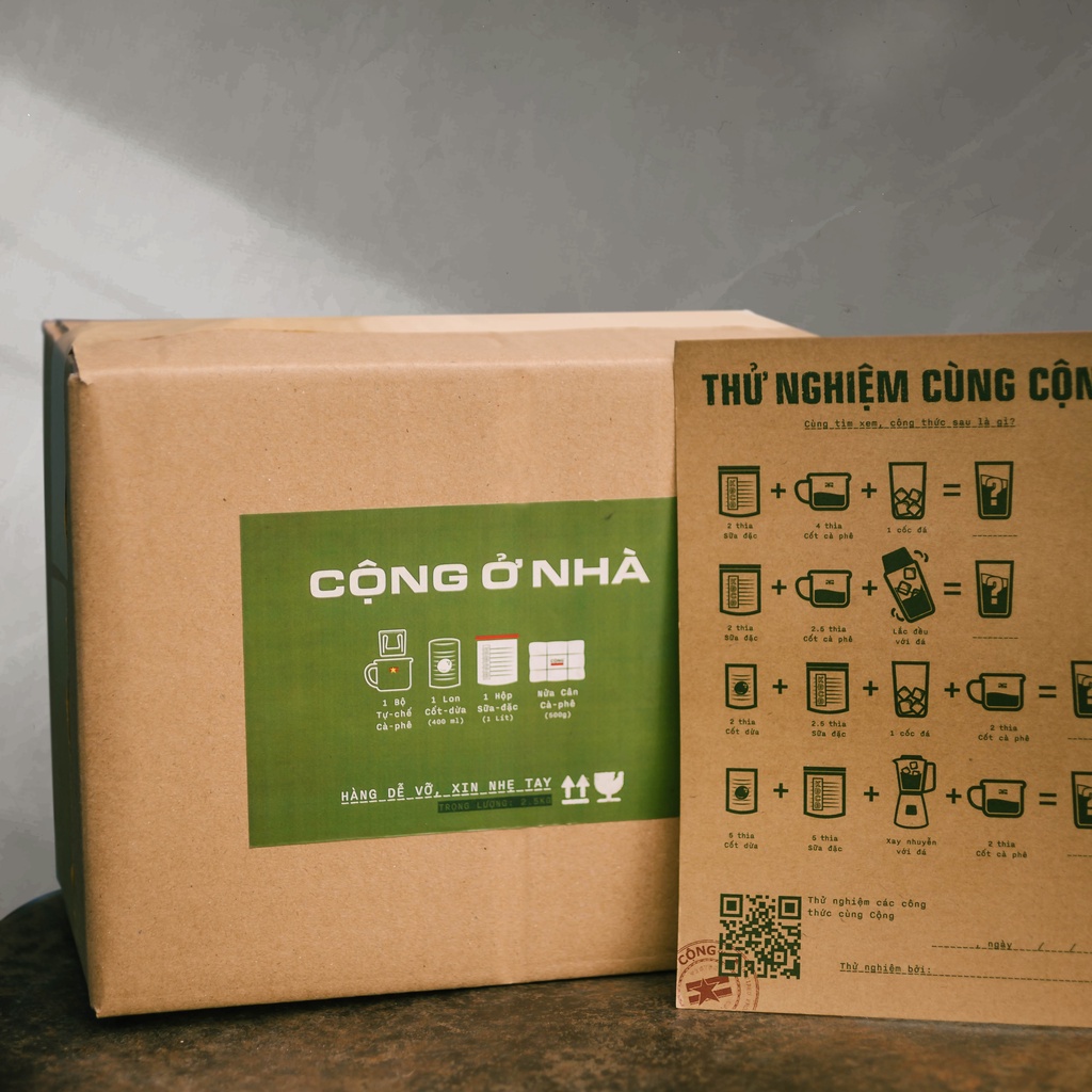 Bộ tự pha chế Cộng ở nhà - Cộng Cà phê