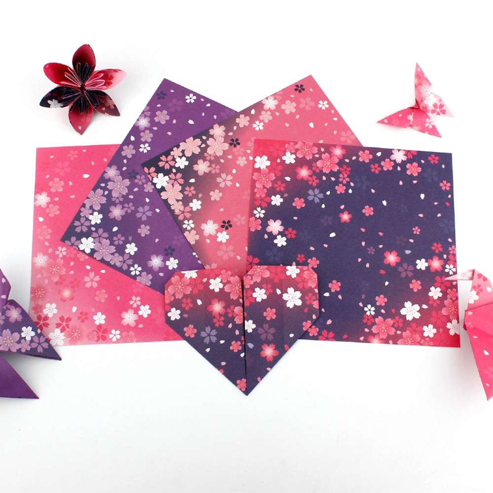 Giấy Xếp Hình Origami Hình Hoa Anh Đào