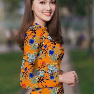 Vải áo dài hoa nhỏ