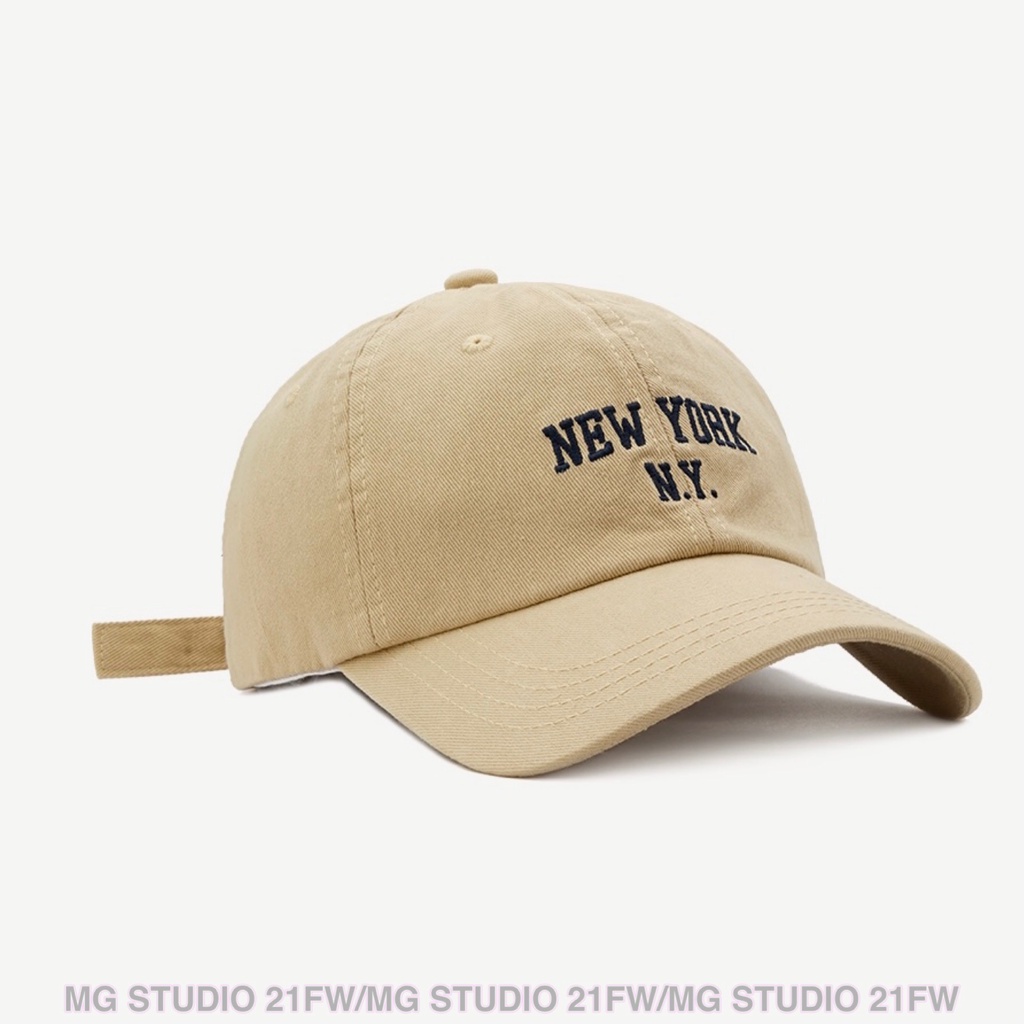 Mugua Sản Phẩm MG STUDIO / Mũ Bóng Chày Nhỏ Mềm Mại Thêu Họa Tiết Đường Phố Hàn Quốc Chất Lượng Cao Cho Nữ