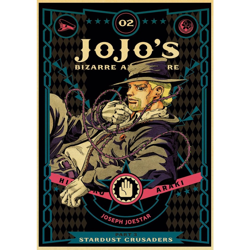 Poster Phim Hoạt Hình Jojo 'S Bizarre Adventure Phong Cách retro Nhật Bản