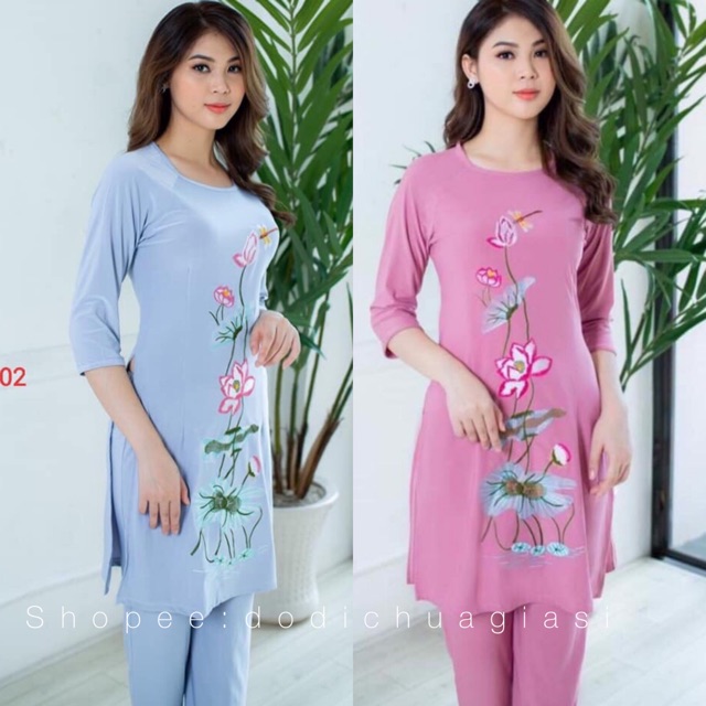 Đồ Lam Đi Chùa # Cách Tân Thêu Chuồn Chuồn # Đồ Bộ Nữ # Quần Áo