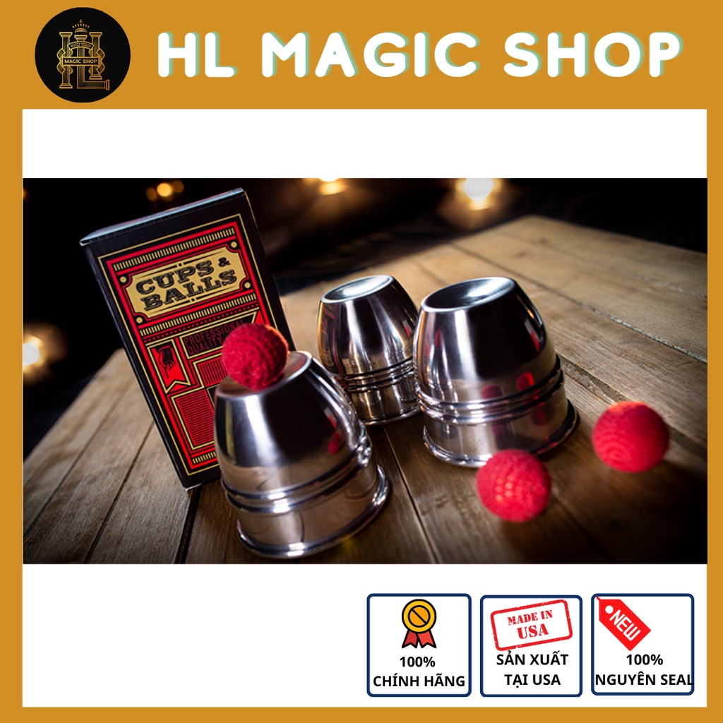 Đạo cụ ảo thuật CUPS and BALLS Aluminum - Murphy's Magic [Hàng Gốc]