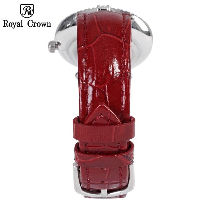 Đồng hồ nữ chính hãng Royal Crown 3628 dây da đỏ
