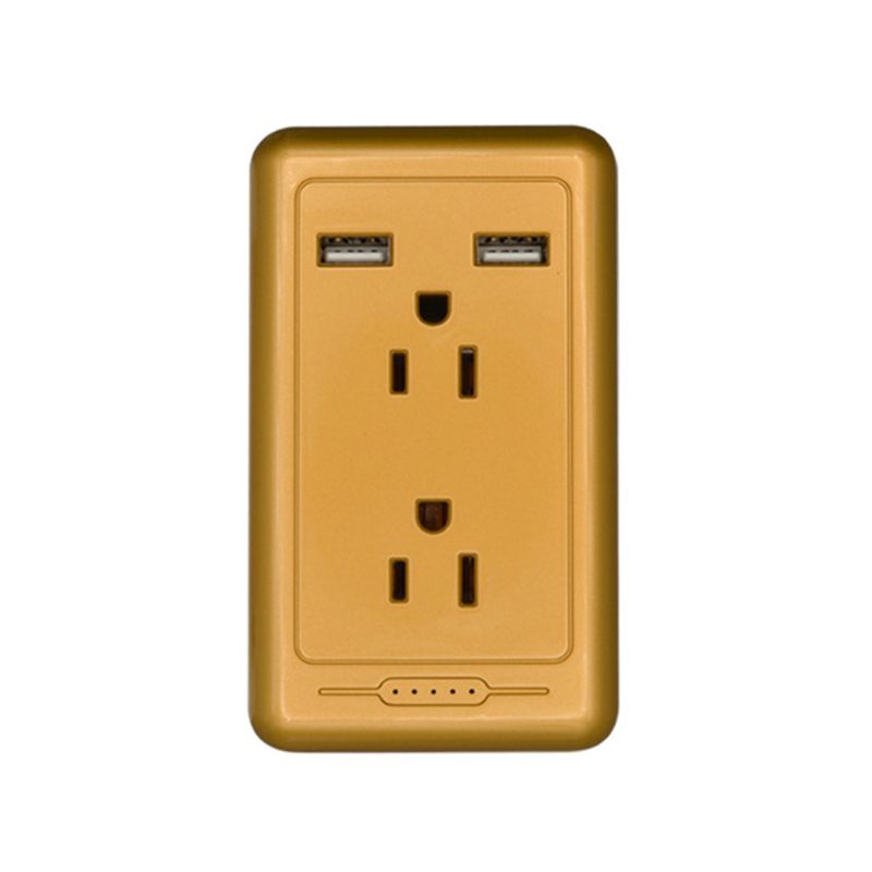 Ổ Cắm Điện Gắn Tường Kèm 2 Cổng USB Tiện Dụng